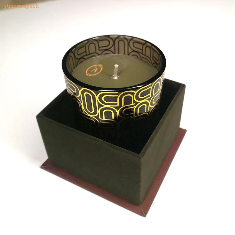 Square Candle Box Customized Framed Velvet Aromatherapy Gift Box Empty Box Logo Heaven And Earth Cover Packaging Box Gift Box Square Box