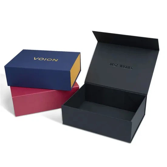 Customized Recyclable Material Handmade Box Rigid Flap Cardboard Gift Packaging Magnetic Foldable Luxury Boxes