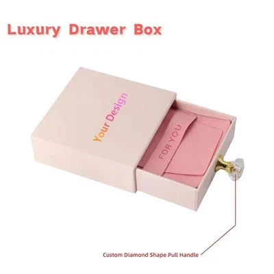 Caixa de regal de calaixos a l'engròs a l'engròs de calaixos per a collaret de joieria